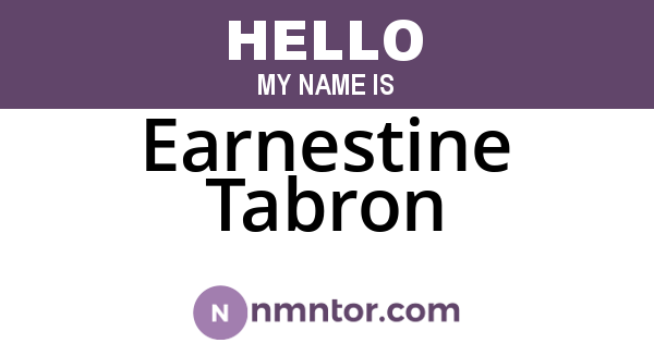 Earnestine Tabron