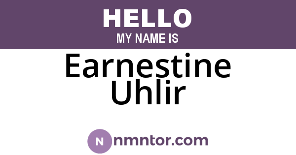 Earnestine Uhlir