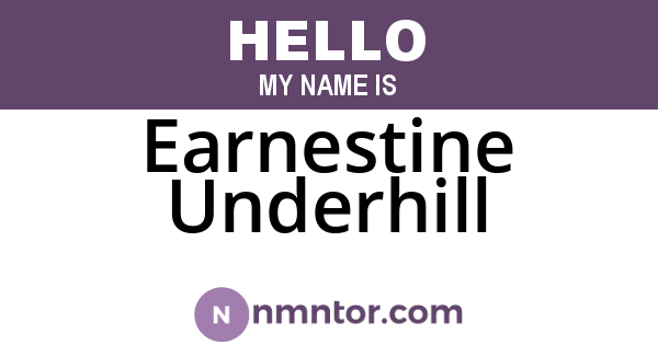 Earnestine Underhill
