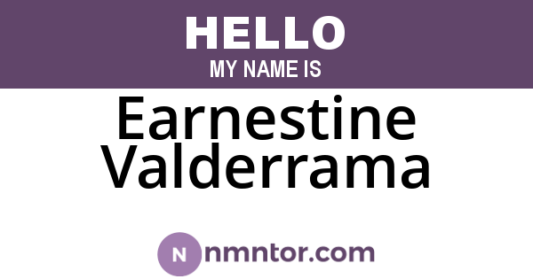 Earnestine Valderrama