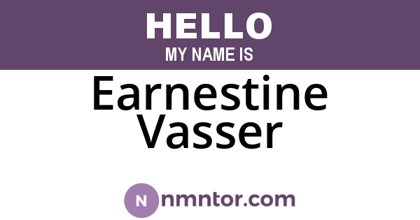 Earnestine Vasser