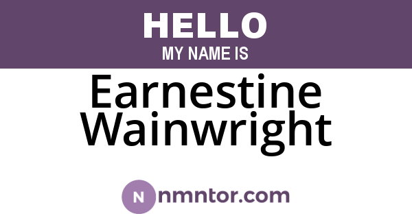Earnestine Wainwright