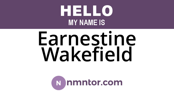 Earnestine Wakefield