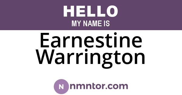 Earnestine Warrington