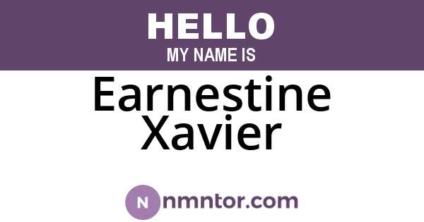 Earnestine Xavier