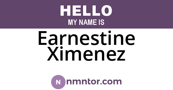 Earnestine Ximenez