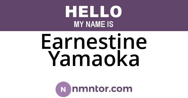 Earnestine Yamaoka