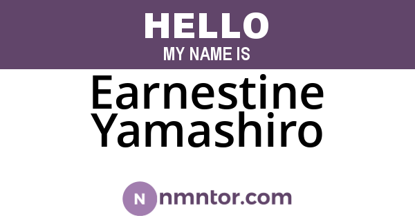 Earnestine Yamashiro