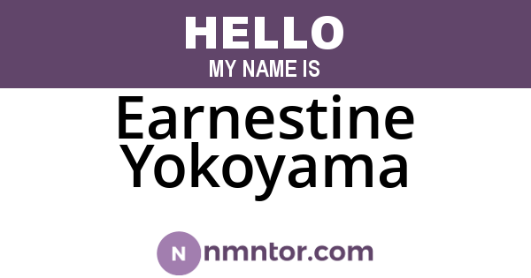 Earnestine Yokoyama