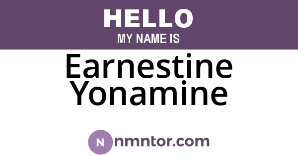 Earnestine Yonamine