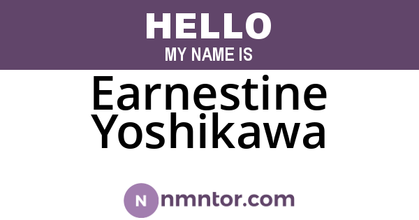 Earnestine Yoshikawa