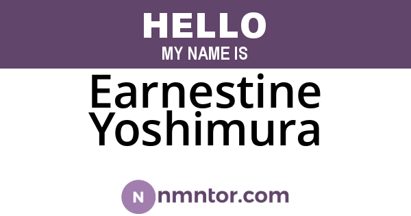 Earnestine Yoshimura