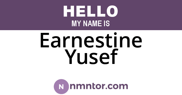 Earnestine Yusef