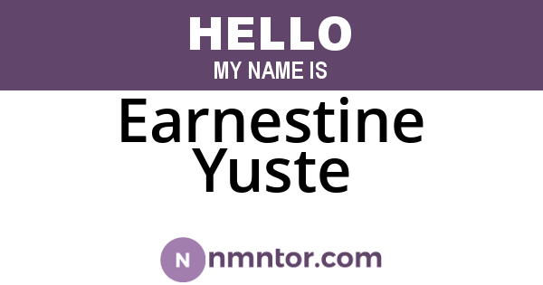 Earnestine Yuste