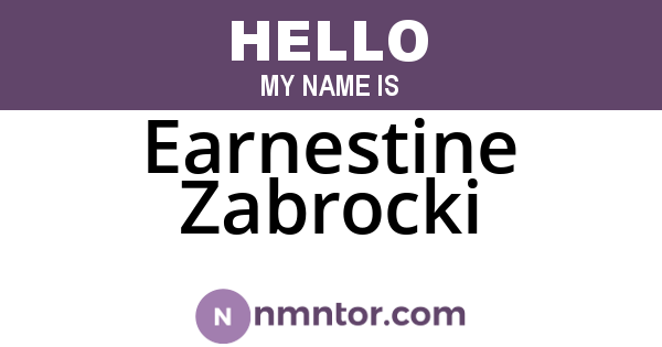 Earnestine Zabrocki