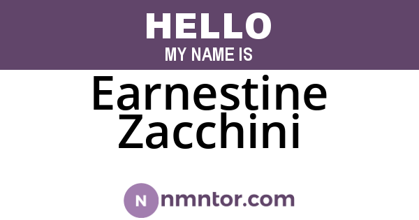 Earnestine Zacchini