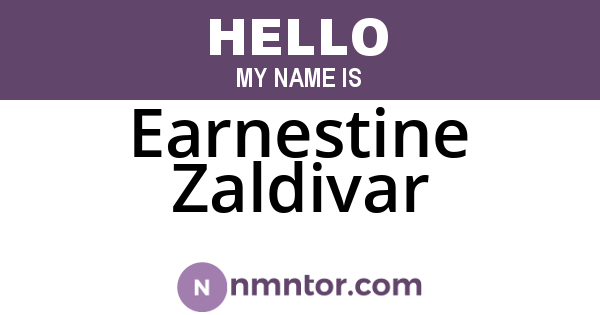 Earnestine Zaldivar