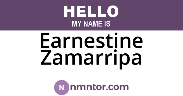 Earnestine Zamarripa