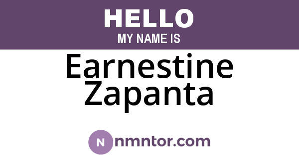 Earnestine Zapanta