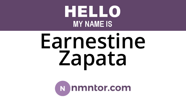 Earnestine Zapata