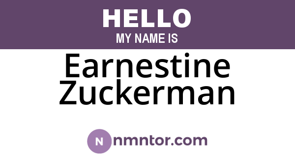 Earnestine Zuckerman