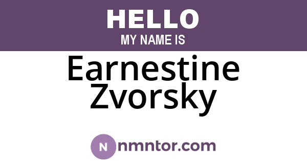 Earnestine Zvorsky