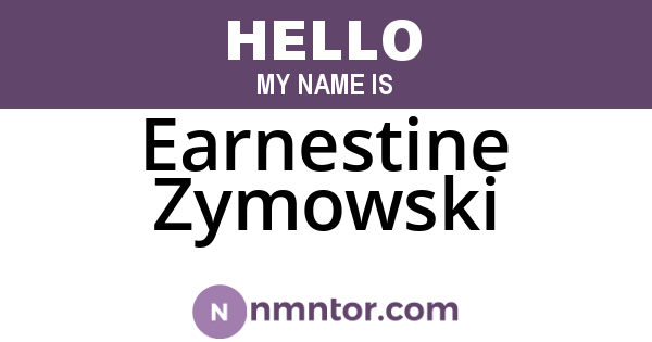 Earnestine Zymowski