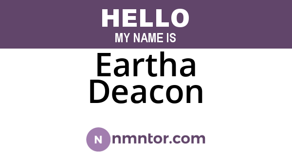 Eartha Deacon