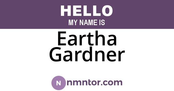 Eartha Gardner