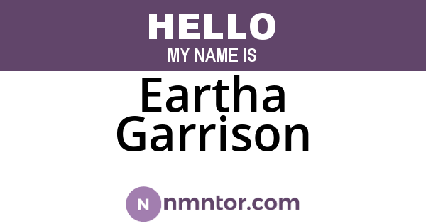 Eartha Garrison