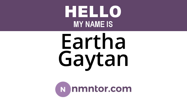 Eartha Gaytan