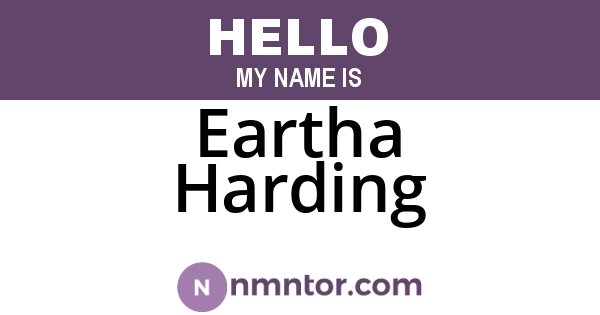 Eartha Harding