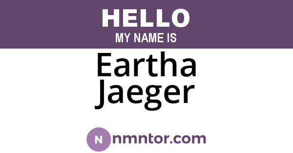 Eartha Jaeger
