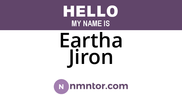 Eartha Jiron