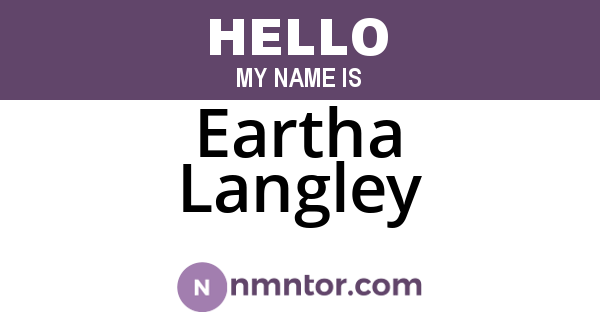 Eartha Langley