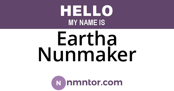 Eartha Nunmaker