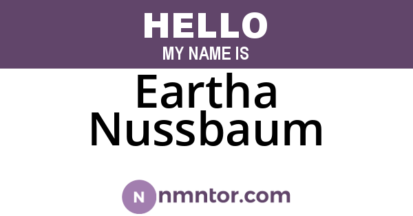 Eartha Nussbaum