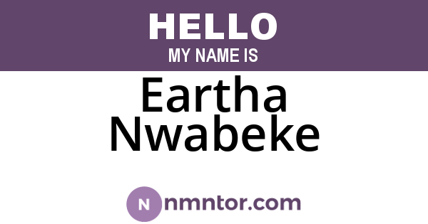 Eartha Nwabeke