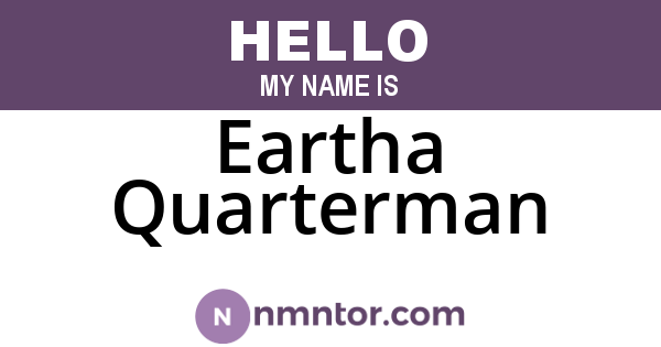 Eartha Quarterman