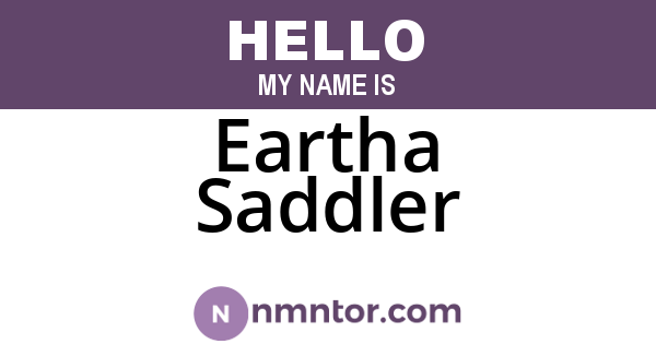 Eartha Saddler