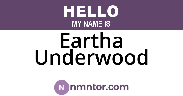 Eartha Underwood