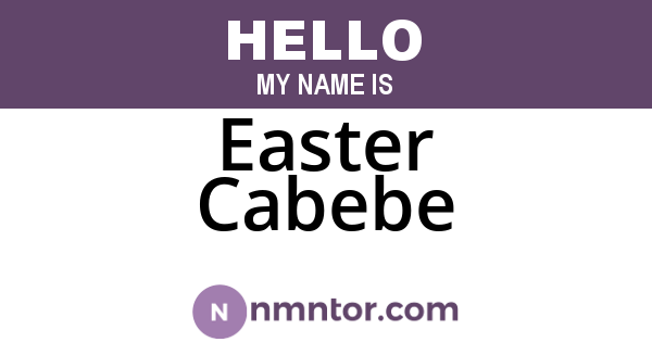 Easter Cabebe