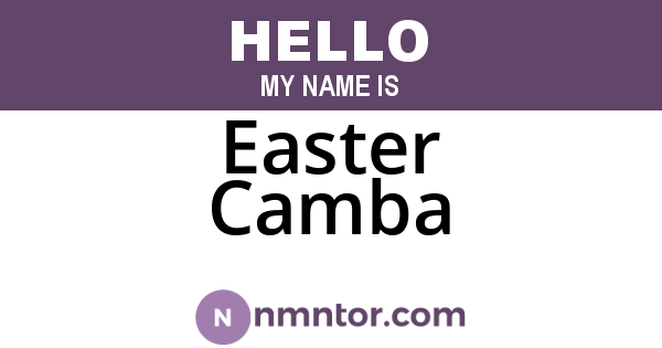 Easter Camba