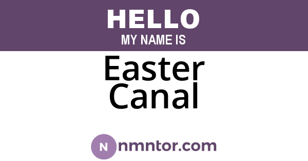 Easter Canal