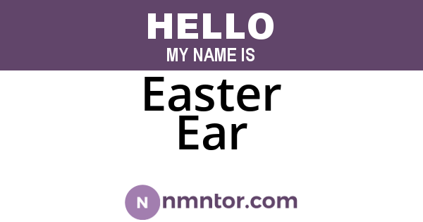Easter Ear