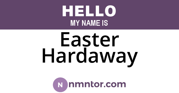 Easter Hardaway