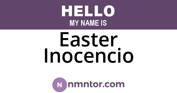 Easter Inocencio
