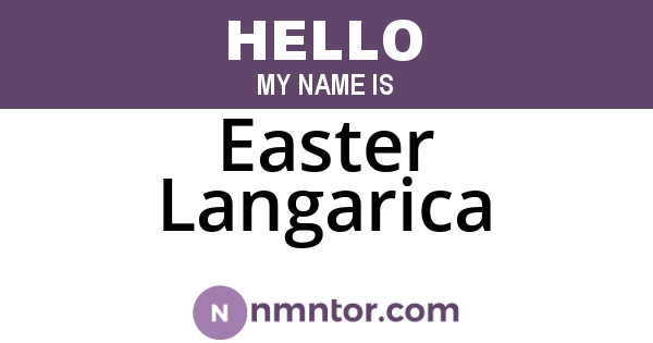 Easter Langarica