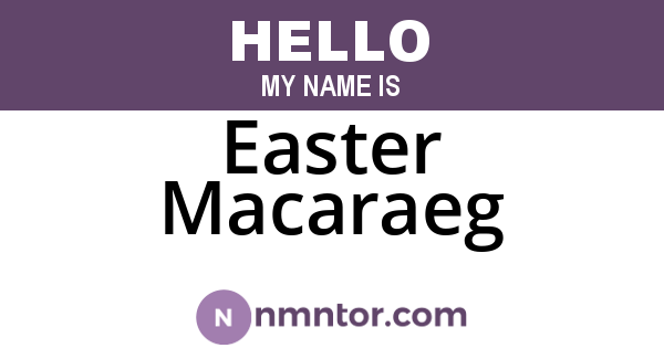Easter Macaraeg