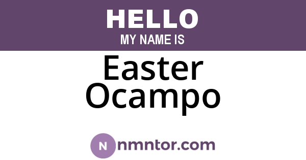 Easter Ocampo